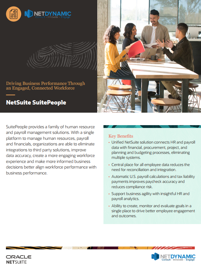 SuitePeople and NetSuite administration