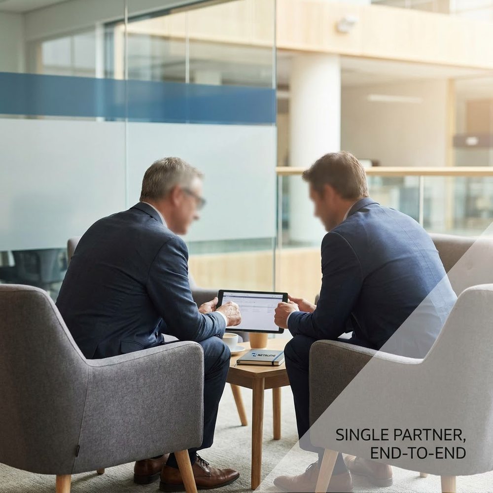 A NetDynamic principal working one-to-one with a client